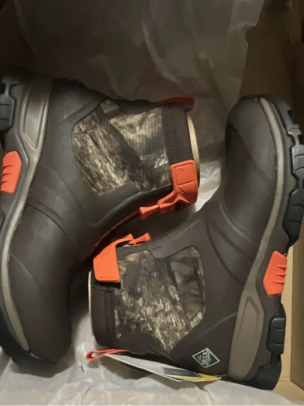 Men’s Brown and Orange Insulated Winter Boots